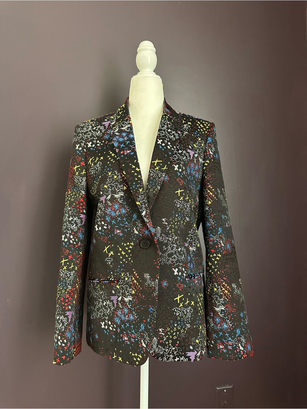 Zadig & Voltaire Vedy Glam Rock Blazer, size 40